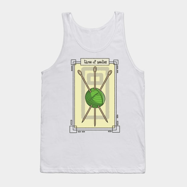 Knitting Sewing Crochet Quilting Knit Crochet Knitter Tarot Tank Top by TellingTales